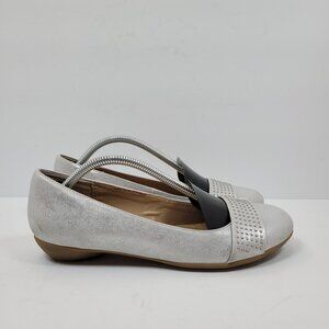 Naturalizer N5 Comfort Women's Silver Flats US Size 7.5M